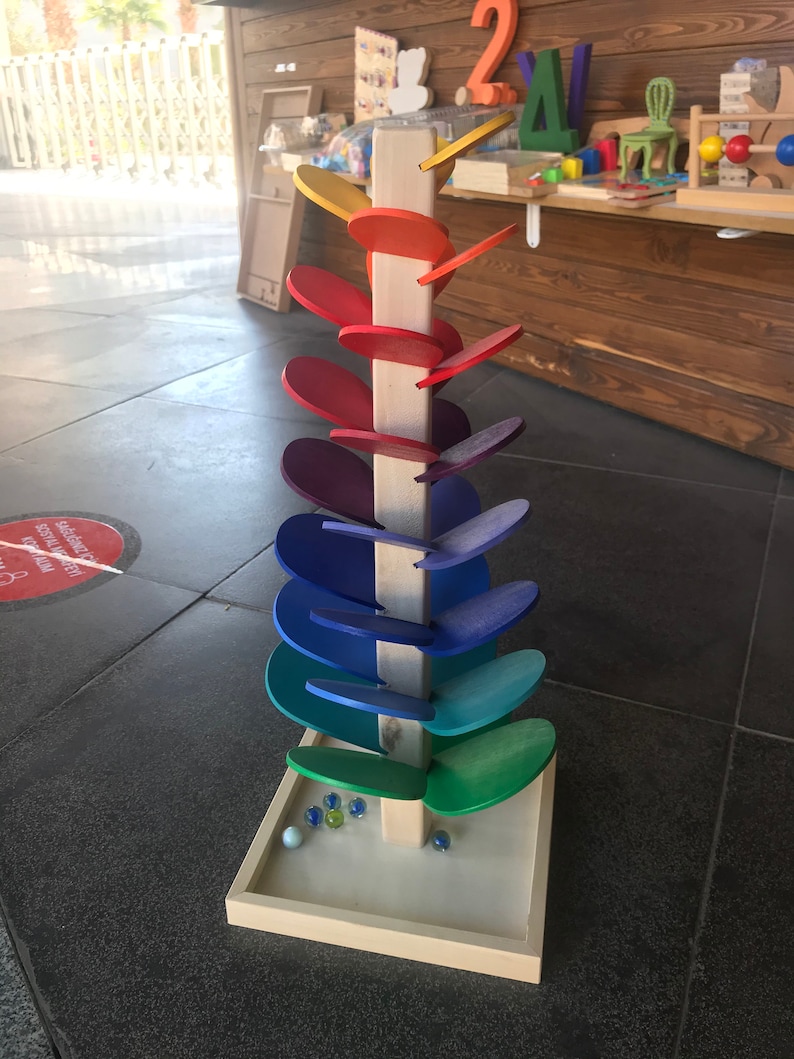 Marble Run Marble Tree Montessori Toys Wooden Treesbaby & Etsy