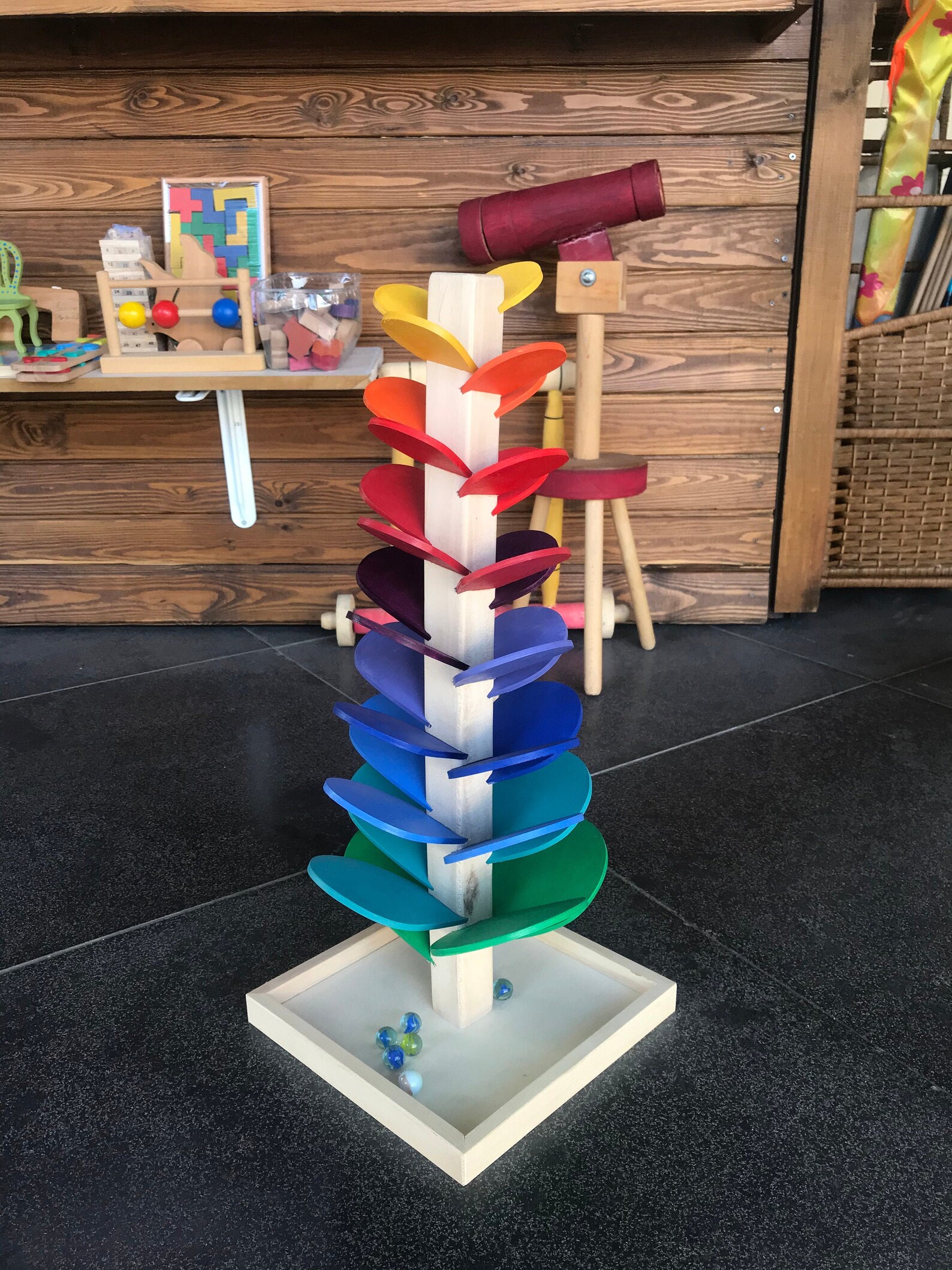Marble Run Marble Tree Montessori Toys Wooden Treesbaby & Etsy