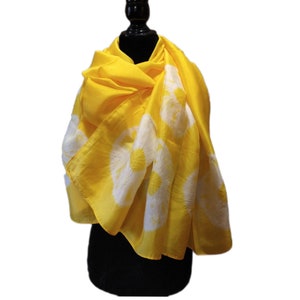 Oversized Mulberry Silk Shawl: Tie-Dyed Beach Wrap