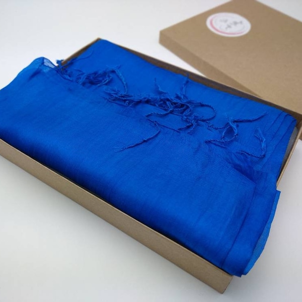 Cobalt Blue Silk Etsy