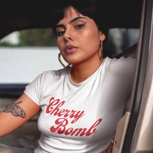 Cherry Bomb Shirt | Retro Vintage Inspired | Music Band Tee | Cherry Red | Womens T-shirt | Unisex Shirt