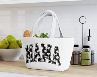 Mama Stylish Lunch Bag - Tote for Work, School, Picnics, Eco-Friendly Lunch Organizer, Trendy Carrier, Gift Idea