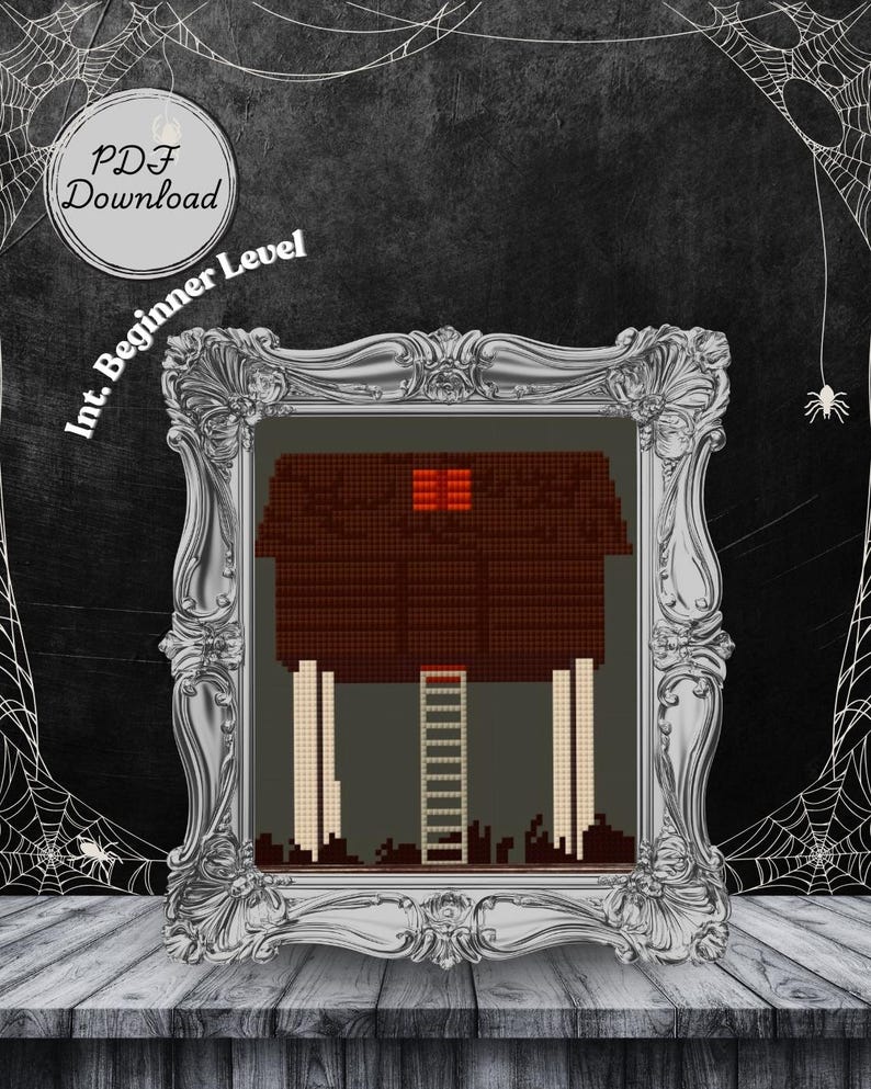 A24| Hereditary Treehouse Cross Stitch Patterns: Downloadable PDF - Etsy