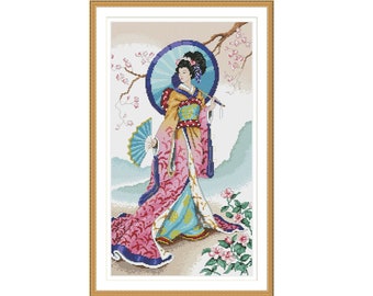 Samurai /& Geisha Cross Stitch Chart