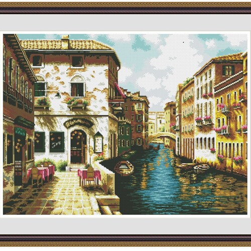 Yachts DMC Cross Stitch Chart Needlepoint Pattern Embroidery Etsy