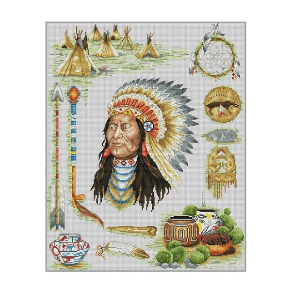 Indian Cross Stitch Etsy