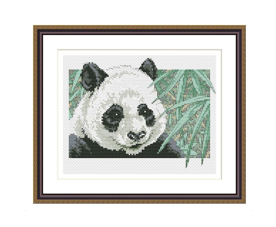 Panda Cross Stitch Pattern Digital Instant Download PDF Etsy UK