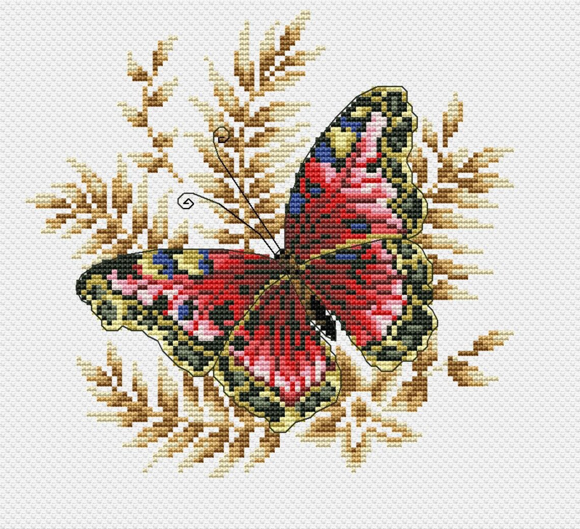 Butterfly Cross Stitch Pattern Digital Instant Download PDF Etsy Canada