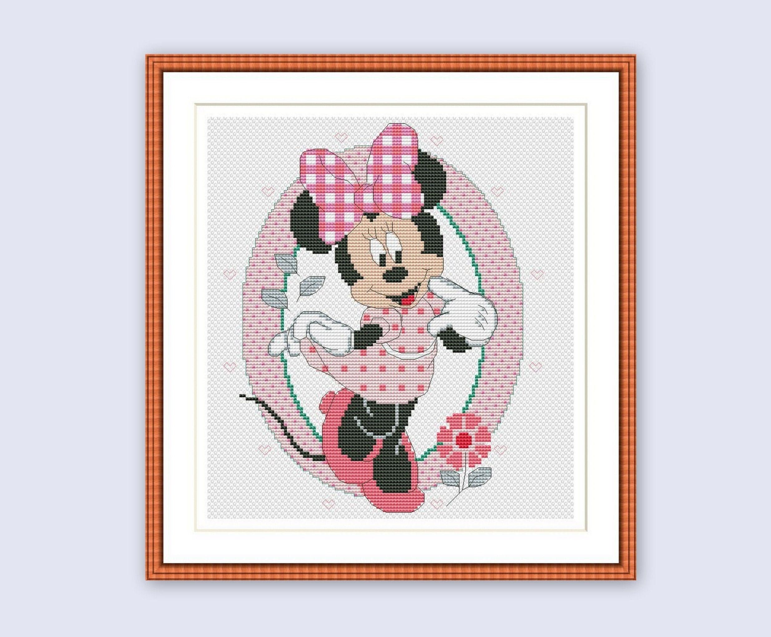 Minnie Mouse Cross Stitch Pattern Baby Girl Kids Digital | Etsy