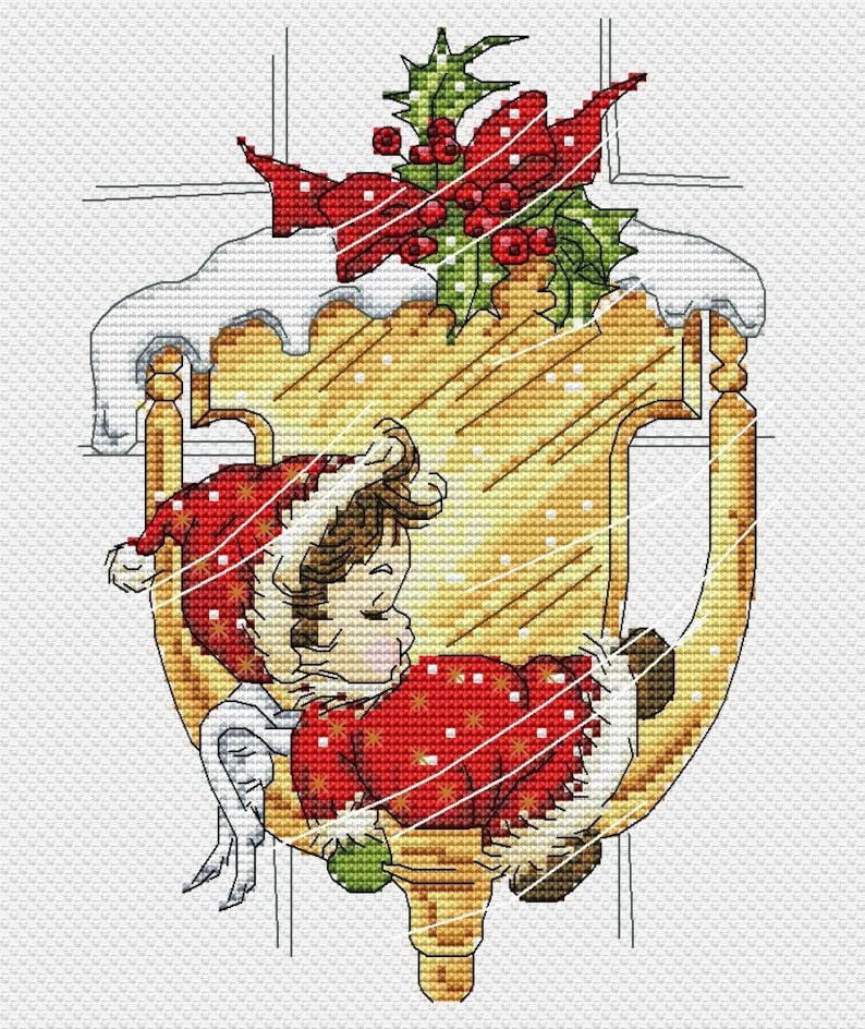 Christmas Angel Cross Stitch Pattern Digital DIY Instant Etsy