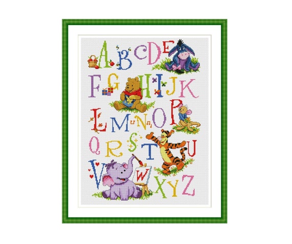 Baby Alphabet Cross Stitch Pattern Letters Cross Stitch PDF | Etsy