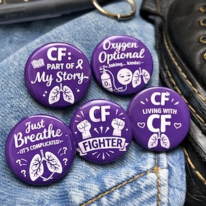 Insignia o llavero de concienciación sobre la fibrosis quística, pin de apoyo a los guerreros de la fibrosis quística
