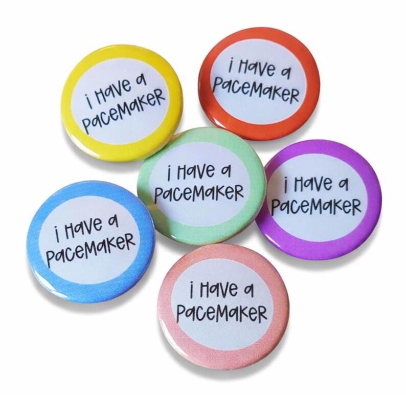 Pacemaker Medical Alert Badge – Heart Condition Awareness Pin – UK ...