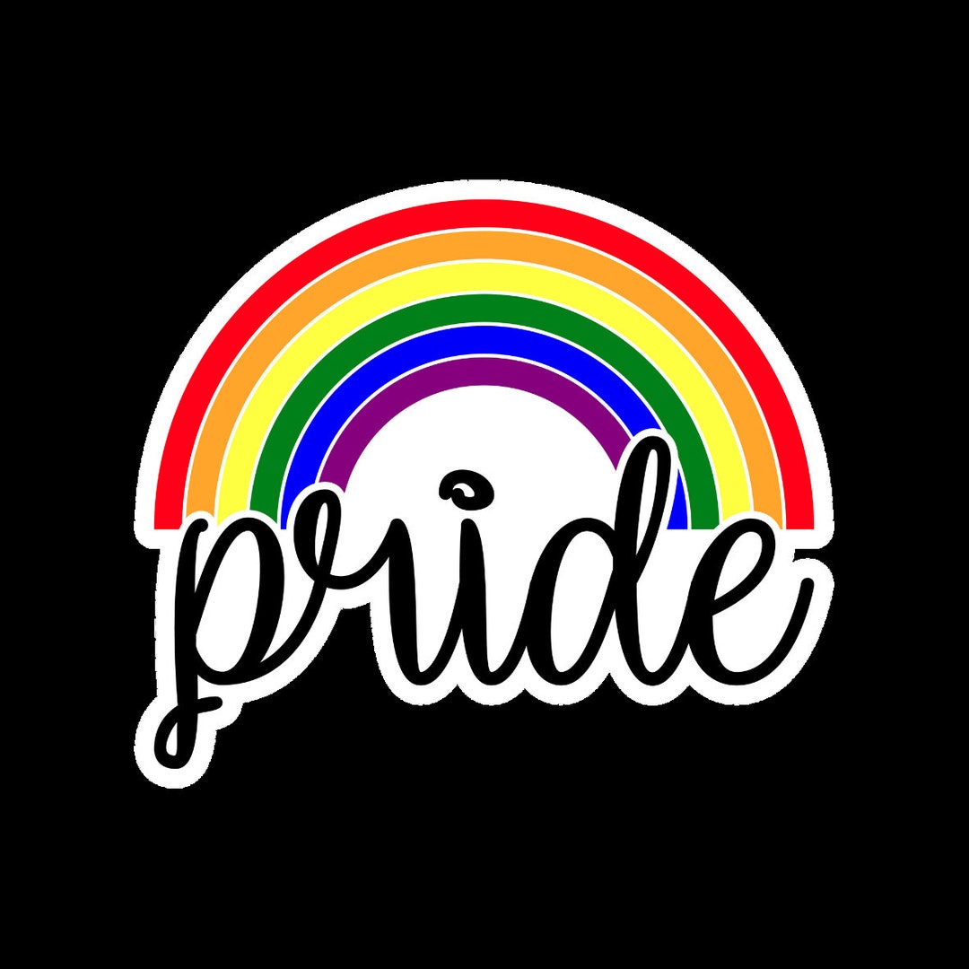 Rainbow Pride Sticker Waterproof LGBTQ Stickers Rainbow - Etsy