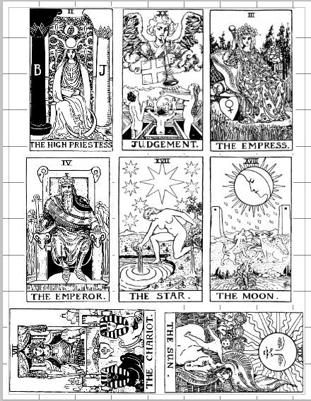 MAJOR ARCANIA TAROT foil resin inserts