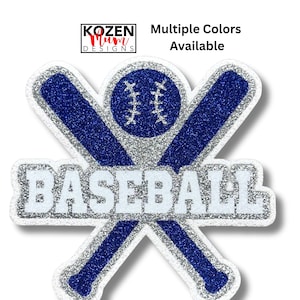 Baseball Themed Die Cuts for Homecoming Mums, Garters, Scrapbooks, and Senior Projects. Featuring Crossed Bats and Baseball. Ready to Ship.