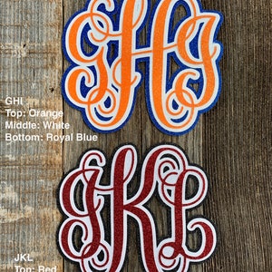 Homecoming Monogram for Homecoming Mums and Garters - Etsy