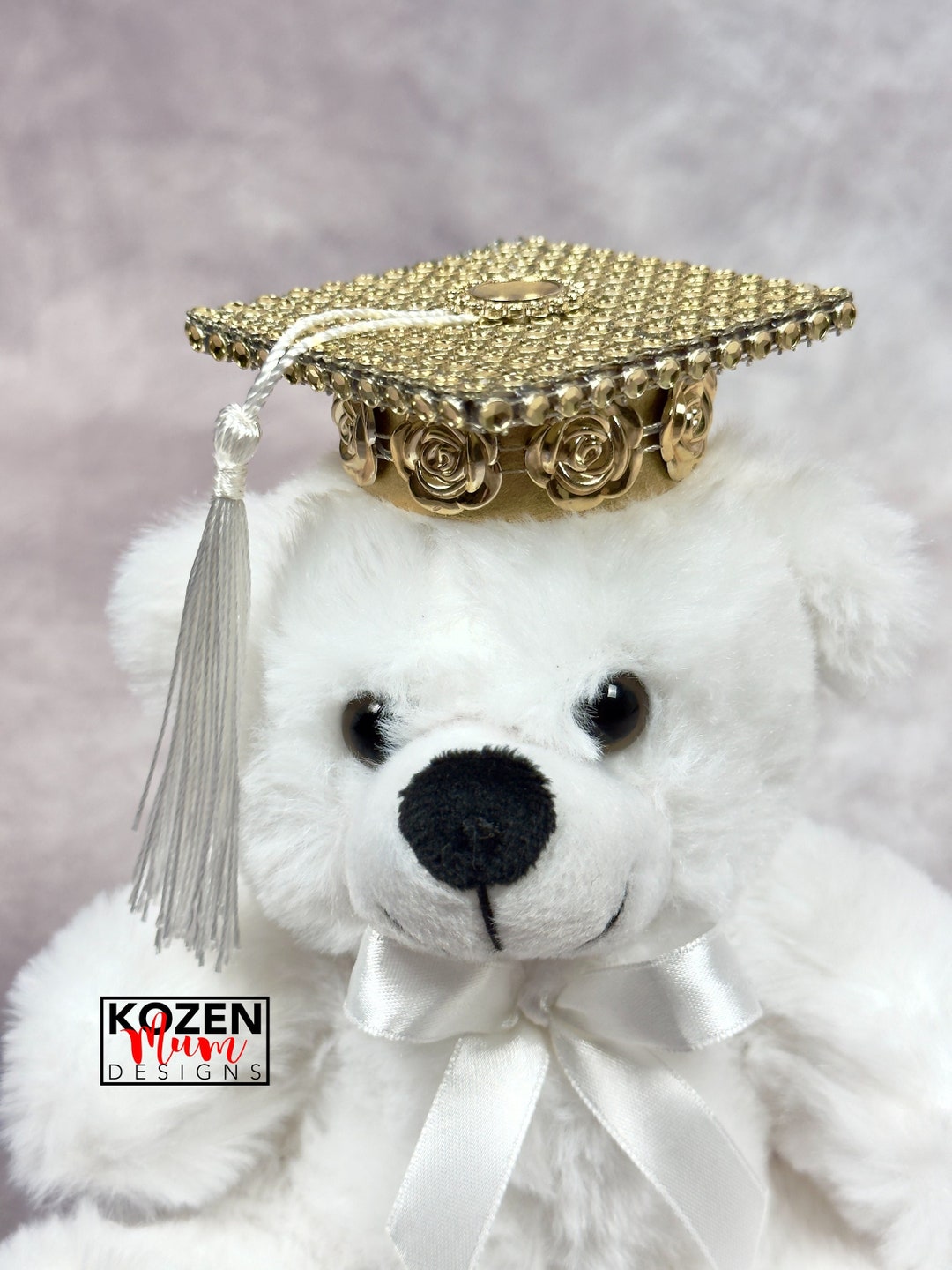 3D BLING Senior GRAD CAP in Silver or Light Gold for Homecoming Mum - Etsy