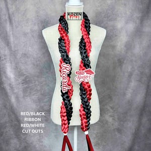 5.5' Festive Graduation Twisted Lei Made from Satin Ribbon. Class of 2026. Custom Gift for College, High School Graduation, or Senior Night. image 10