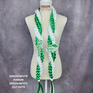 5.5' Festive Graduation Twisted Lei Made from Satin Ribbon. Class of 2026. Custom Gift for College, High School Graduation, or Senior Night. image 5