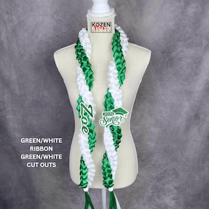 5.5' Festive Graduation Twisted Lei Made from Satin Ribbon. Class of 2026. Custom Gift for College, High School Graduation, or Senior Night. image 17