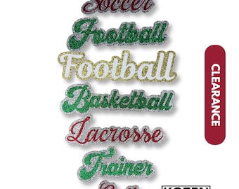 Pre-Made Activity Cut Outs: Soccer, Football, Basketball, Lacrosse, Trainer, Golf for Homecoming Mums