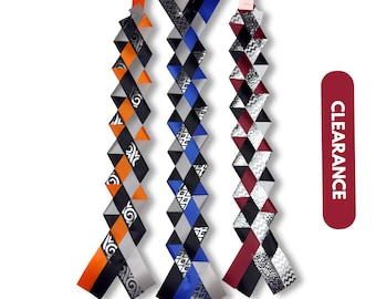 18" Homecoming Victory Braids with Silver Accent. Individually Priced. For Homecoming Garters. Colors as shown.