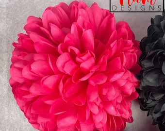 Hot Pink Mum Flower,7.25" Used for Homecoming Mums & Garters, Ideal for Special Celebrations