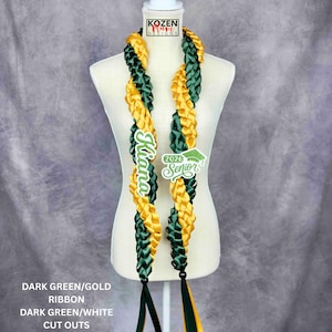 5.5' Festive Graduation Twisted Lei Made from Satin Ribbon. Class of 2026. Custom Gift for College, High School Graduation, or Senior Night. image 12