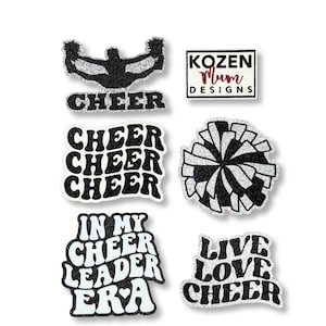 Cheerleader Quotes Glitter Die Cuts, Unique Cheer Sayings for Homecoming Mums, Scrapbooks & Senior Gift Ideas