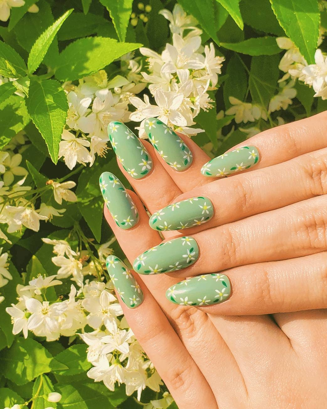 Sage Green Nails - Etsy