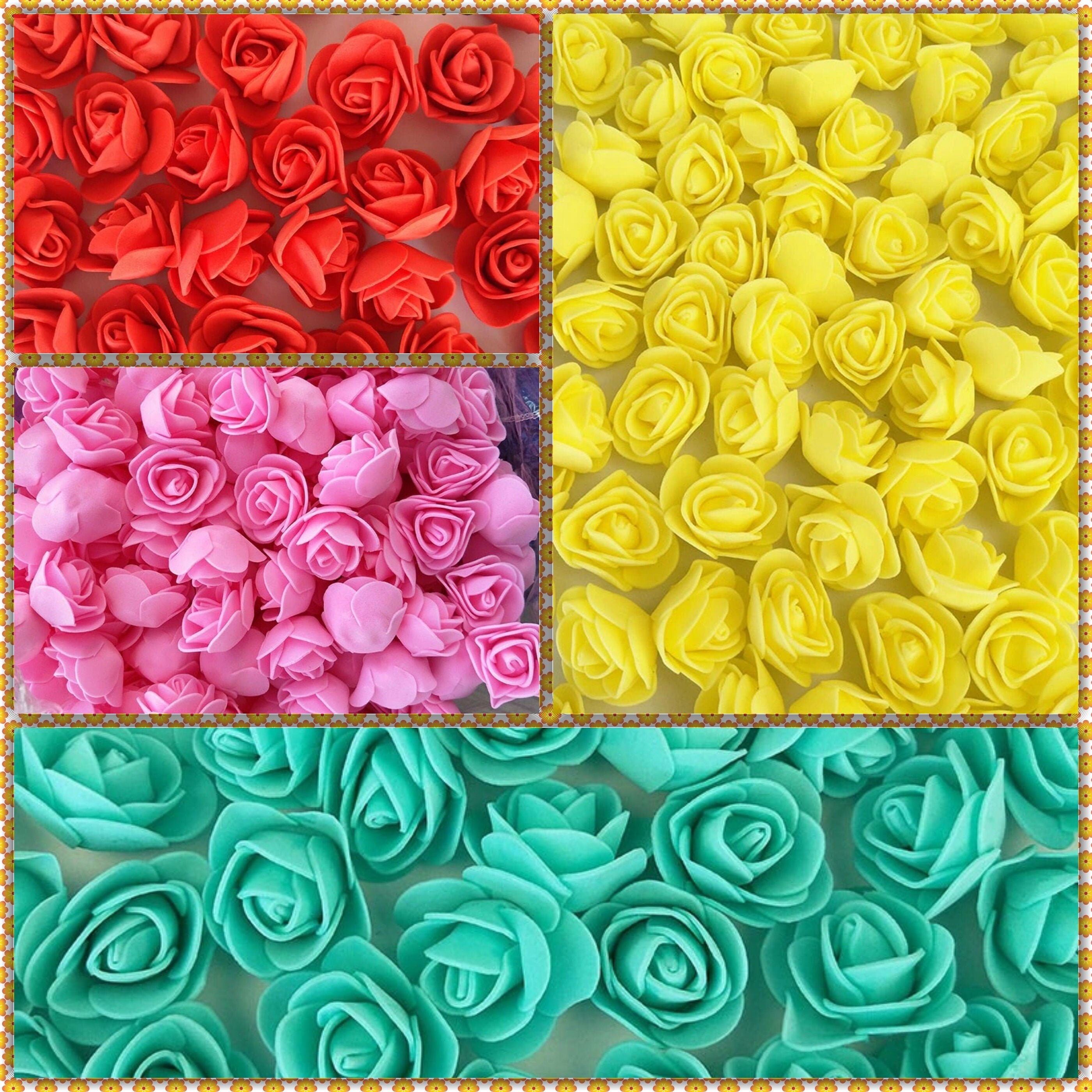 Foam Roses Mini 500 Pcs Foam Flower Wedding Rose Home Decor Etsy