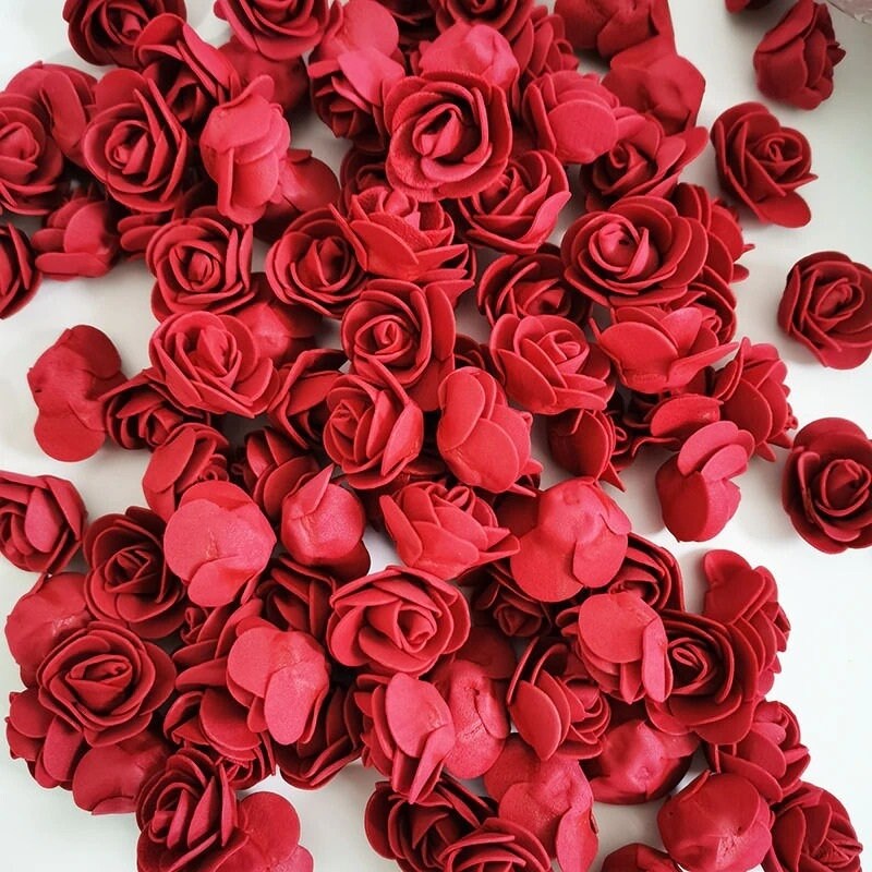 Foam Roses Mini 500 Pcs Foam Flower Wedding Rose Home Decor Etsy