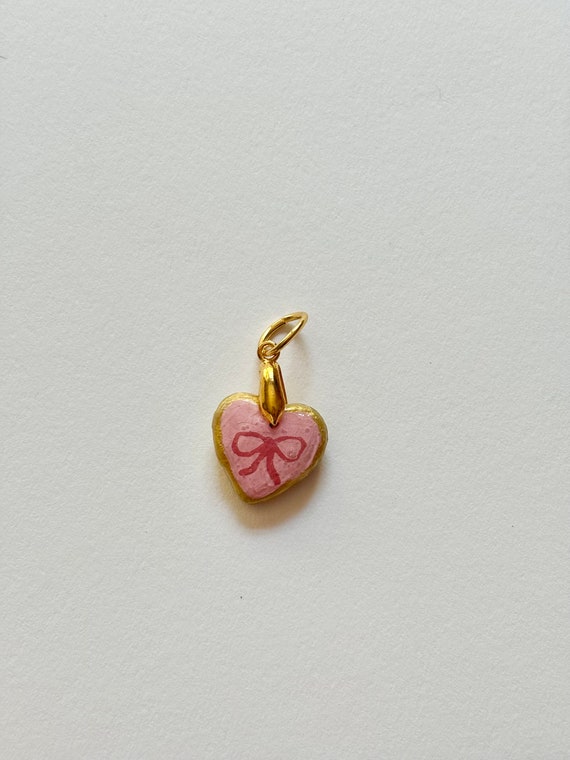 Hand Painted Ceramic Gold Charms Hand Painted Ceramic Gold Charms
