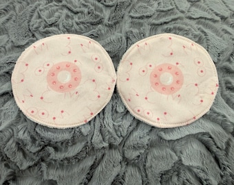 Ready to ship, breastfeeding pads, organic cotton rounds, breast pads, reusable, cloth pad, reusable pads, eco friendly