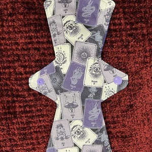 Tarot brillante, compresa reutilizable, compresa de tela, compresa sanitaria, compresa menstrual, compresa ecológica, varios tamaños y opciones de absorción