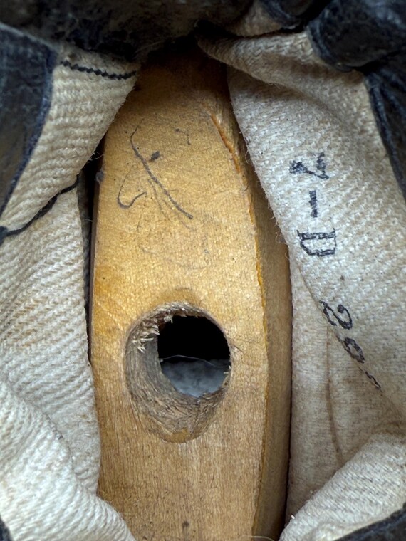 Antique Salesman Sample Button Boot: Black Leathe… - image 6