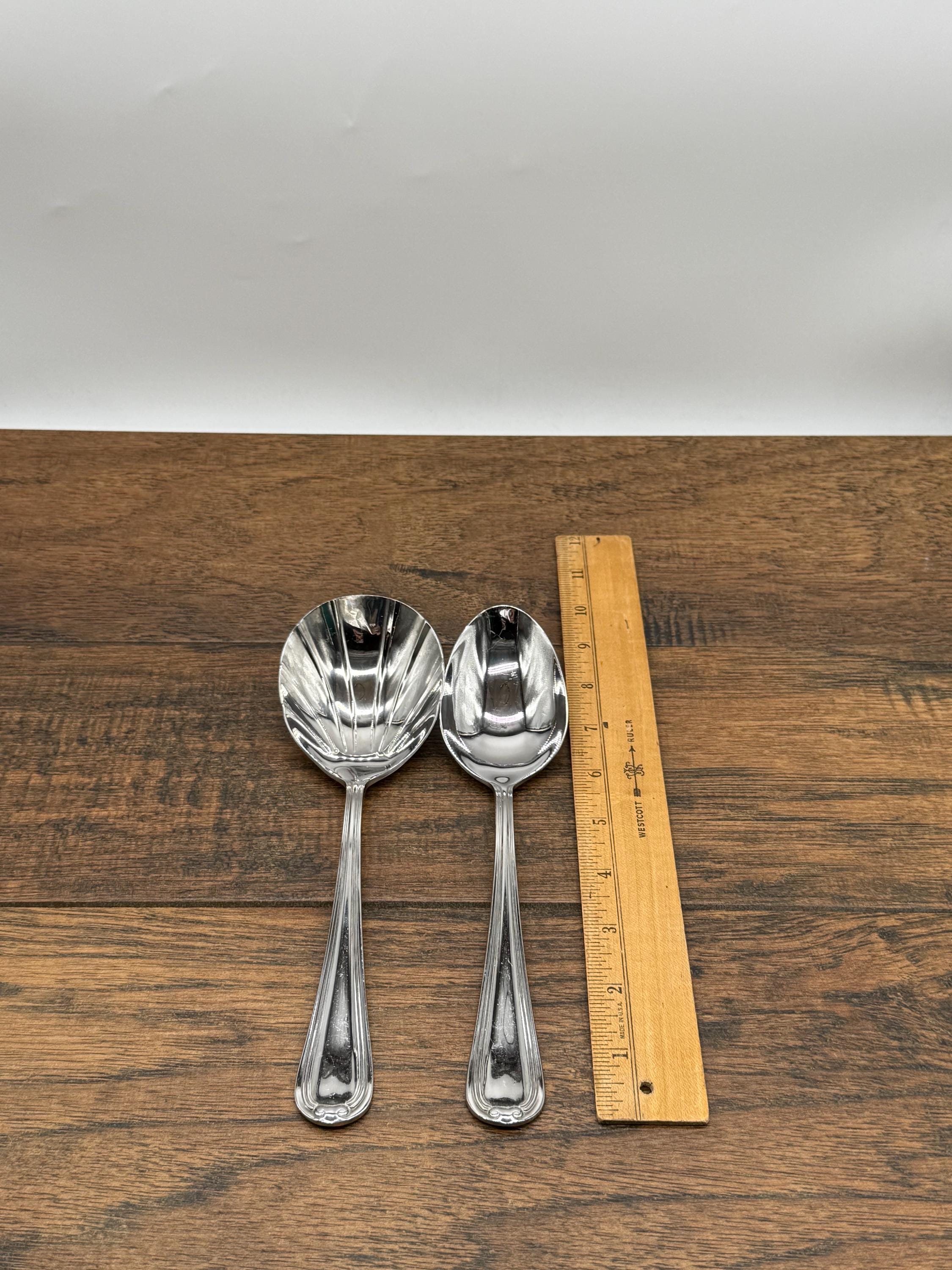 Vintage Reed & Barton Woodbury Hostess Set: 9-piece Stainless