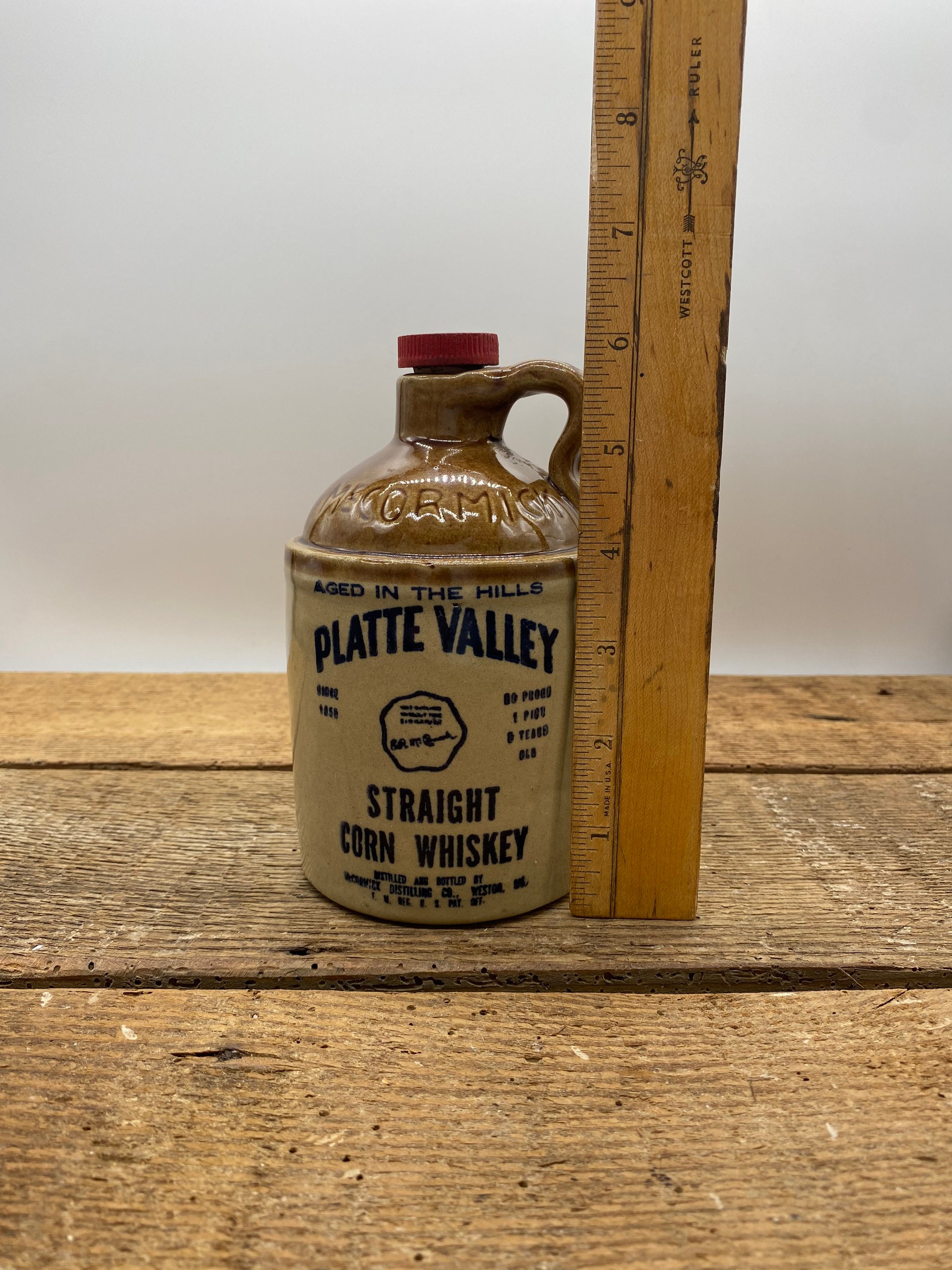 Mccormick Platte Valley Corn Whiskey Jug - Etsy