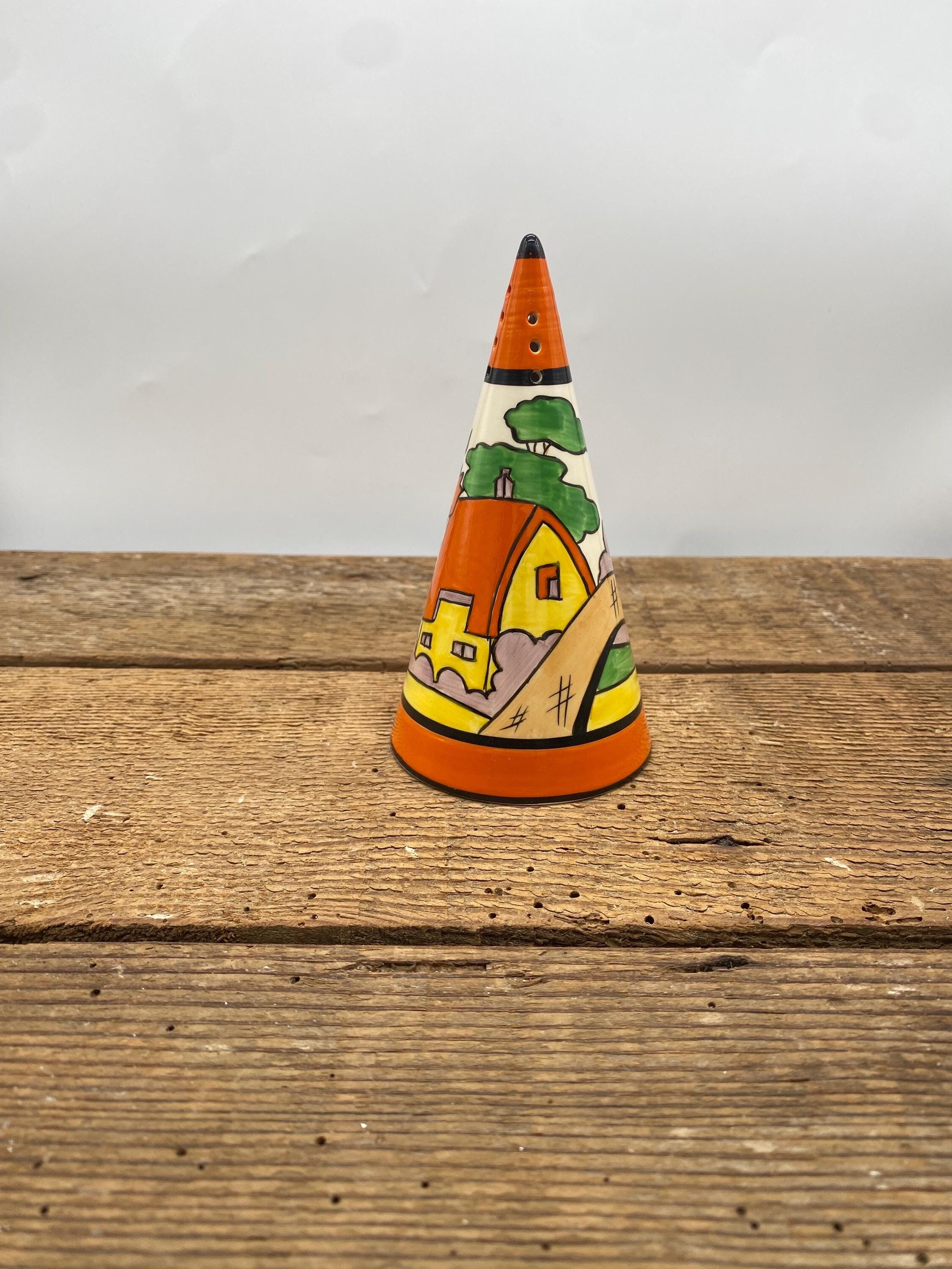 Rare Antique Wedgwood Hand-painted Sugar Shaker Clarice Cliff 