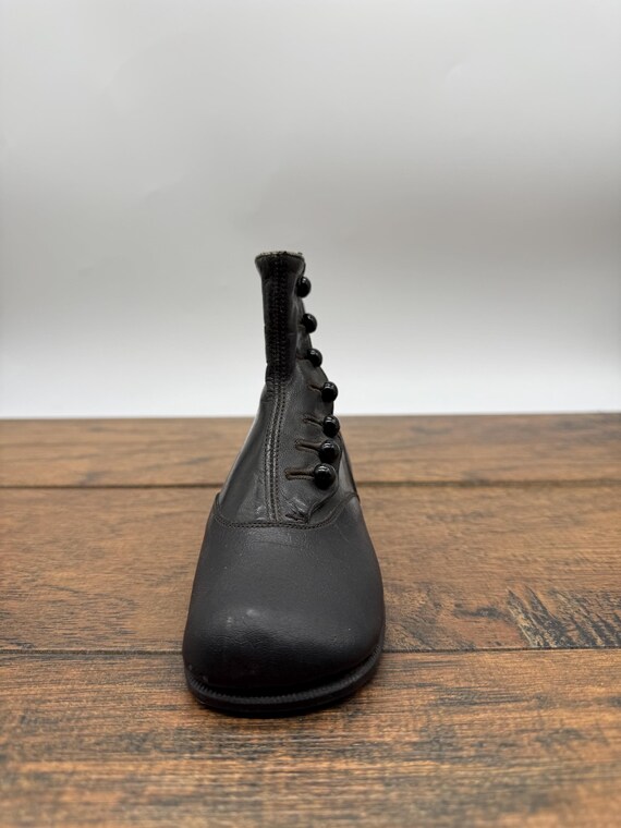 Antique Salesman Sample Button Boot: Black Leathe… - image 4