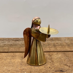 Brass and Copper Angel Candle Holder - Etsy Brass and Copper Angel Candle Holder - Etsy