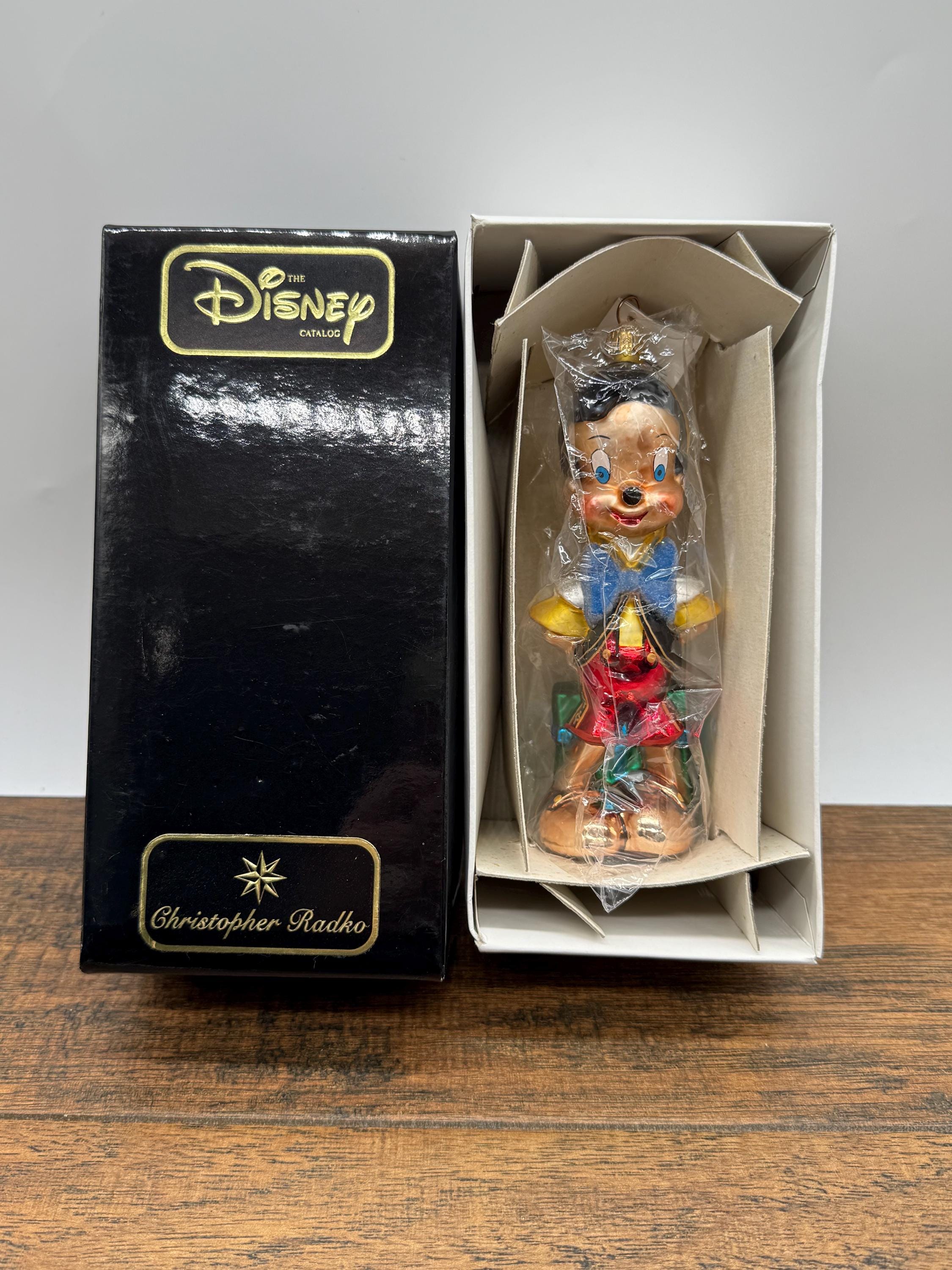 Vintage Christopher Radko/disney Pinocchio Ornament (as-is With