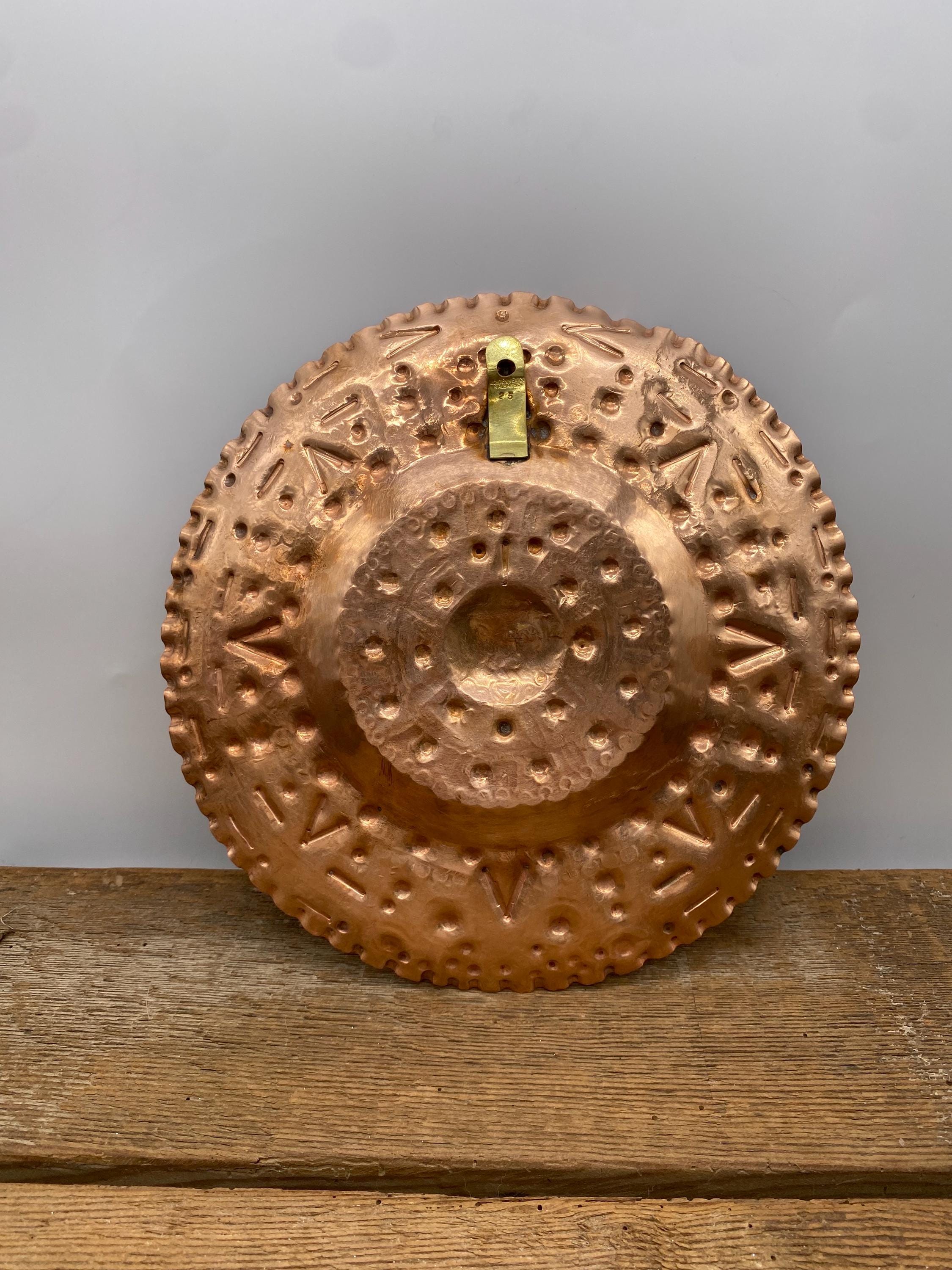 Vintage Mexican Copper Aztec Mayan Calendar Plate by R Albanez - Etsy