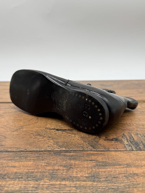 Antique Salesman Sample Button Boot: Black Leathe… - image 10