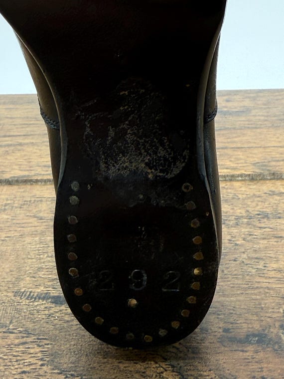 Antique Salesman Sample Button Boot: Black Leathe… - image 3