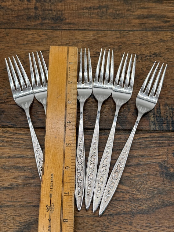 Vintage 1847 Rogers Bros Esperanto Dinner Forks Set of 7 - Etsy