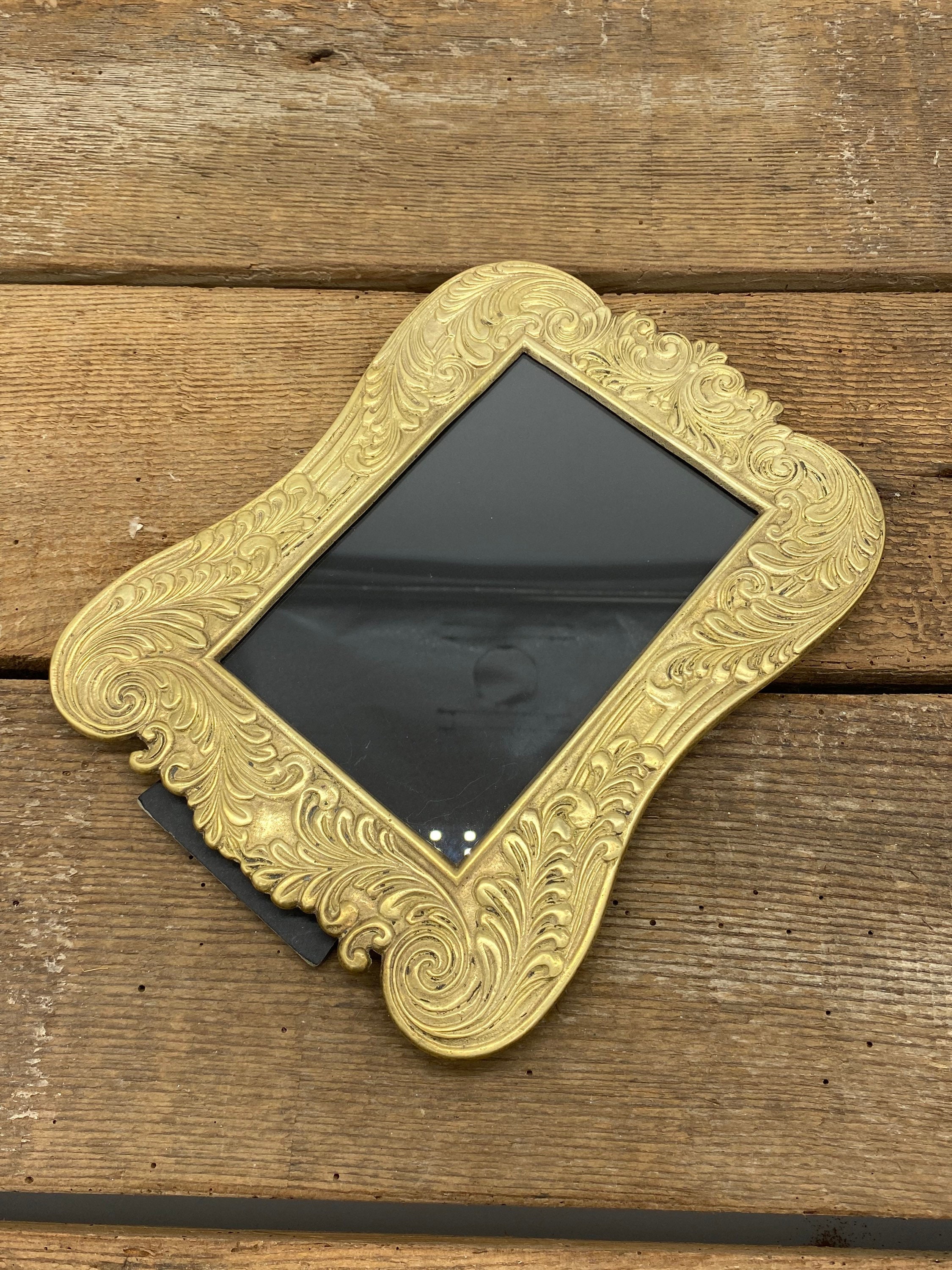 Decorative Solid Brass Tabletop Picture Frame 3.5 X Etsy