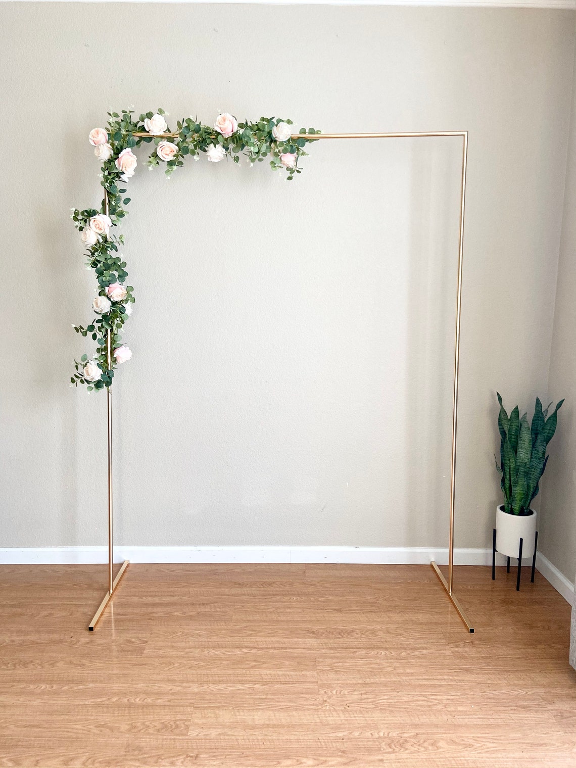 Gold Photo Background Frame Modern Gold Arch for Weddings - Etsy