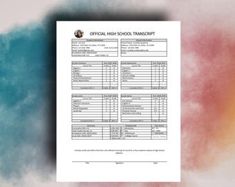 Editable High School Report Card Template | Teacher Comments (DOC & Excel Format)